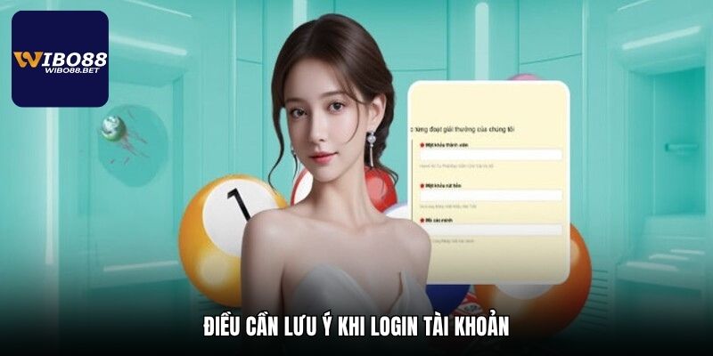 Điều cần lưu ý khi login tài khoản