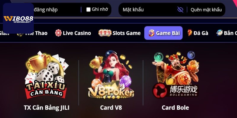 Vài nét về chuyên mục game bài Wibo88
